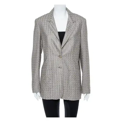 Missoni Gold & Grey Lurex Knit Blazer