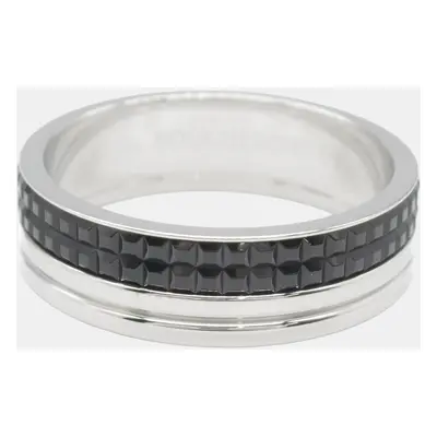 Boucheron 18k White Gold Black PVD Quatre Black Large Ring EU