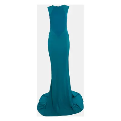 Stella McCartney Aqua Blue Jersey Sleeveless Maxi Dress