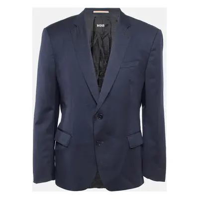 Boss By Hugo Boss Navy Blue Wool Blazer