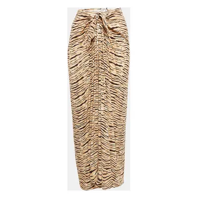 Faithfull The Brand Animal Print Rayon Wrap-Around Skirt