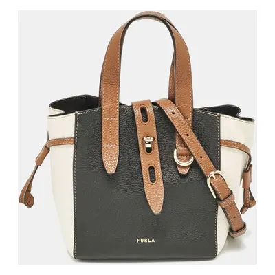 Furla Tricolor Leather Mini Net Tote