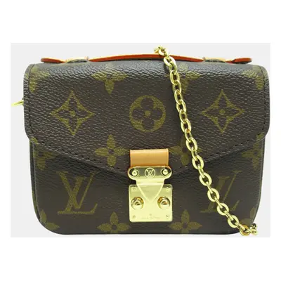 Louis Vuitton Brown Monogram Micro Metis