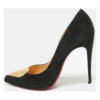 Christian Louboutin Black Suede Doracora Pumps Size 37.5