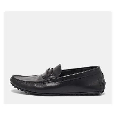 Tod's Black Leather Loafers Size 41.5