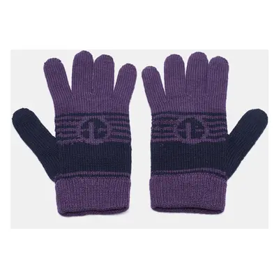 Emporio Armani Purple Wool Gloves