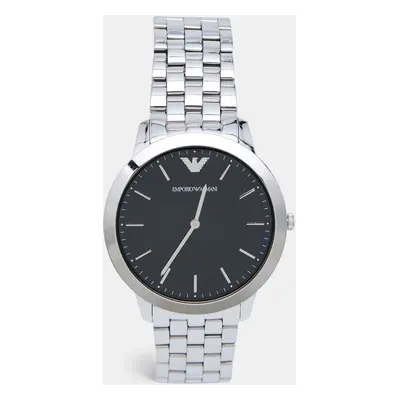 Emporio Armani Black Stainless Steel Retro AR1744 Men's Wristwatch