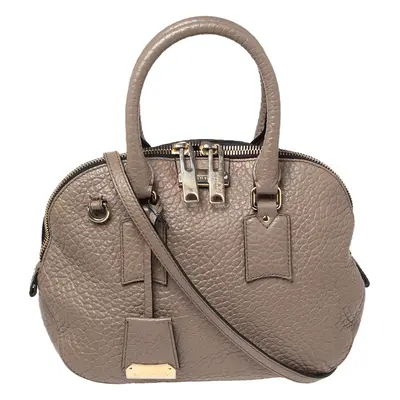 Burberry Grey Grain Leather Orchard Satchel