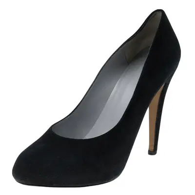 Sergio Rossi Black Suede Pumps Size 40.5