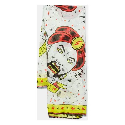 Gucci Yellow Magician Print Cotton Square Scarf