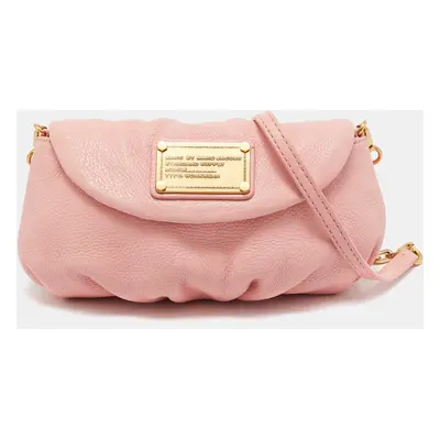 Marc by Marc Jacobs Pink Leather Classic Q Karlie Crossbody Bag