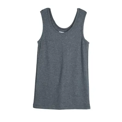 Roma e Tosca Grey Melange Sleeveless Tank Top