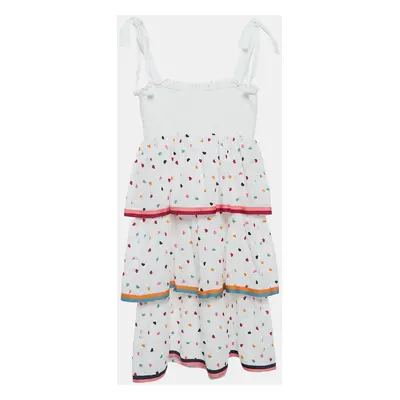 Zimmermann White Heart Embroidered Cotton Dress (10 Yrs)