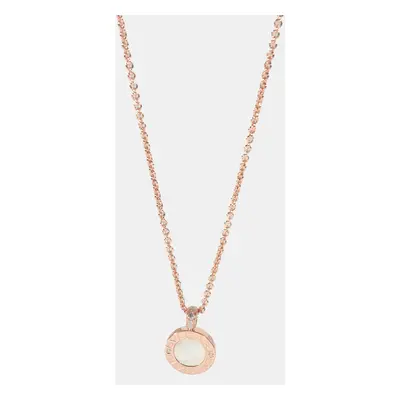 Bvlgari Mother of Pearl Pendant in 18k Yellow Gold 0.06 CTW