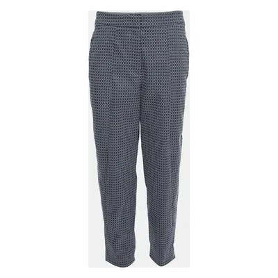 Giorgio Armani Purple & Grey Patterned Knit Pants