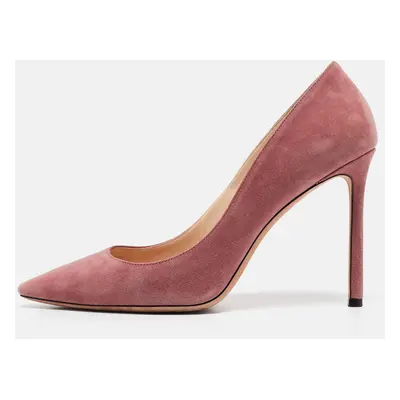 Jimmy Choo Pink Suede Romy Pumps Size