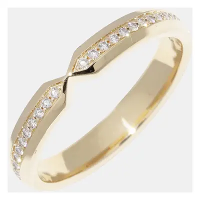 Tiffany & Co 18K Yellow Gold Diamond Nesting Narrow Band Ring