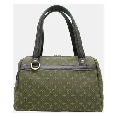 Louis Vuitton Green Canvas Monogram Mini Lin Josephine PM Handbag