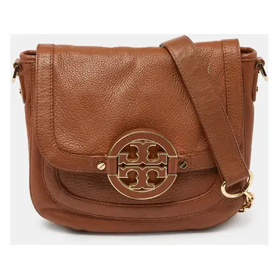 Tory Burch Brown Leather Amanda Crossbody Bag