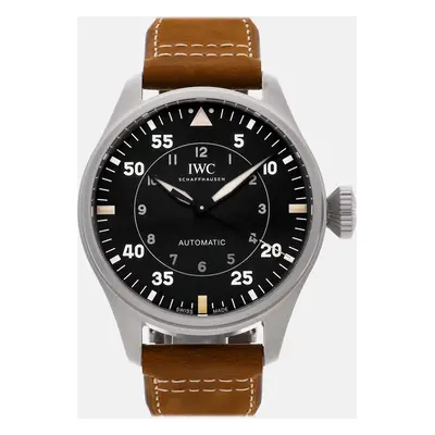 IWC Black Titanium Big Pilot's IW3297-01 Automatic Men's Wristwatch mm