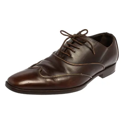 Dolce & Gabbana Brown Leather Oxford Size