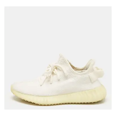 Yeezy x Adidas White Knit Fabric Boost V2 Cream Sneakers Size 1/3