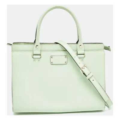 Kate Spade Mint Mojito Leather Wellesley Satchel