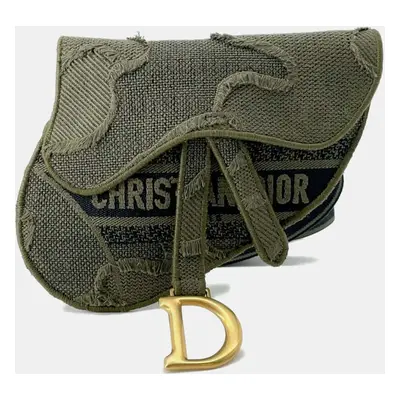 Dior Green Camouflage Saddle Belt Bag