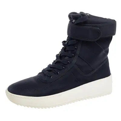 Fear Of God Black Neoprene Military High Top Sneakers Size