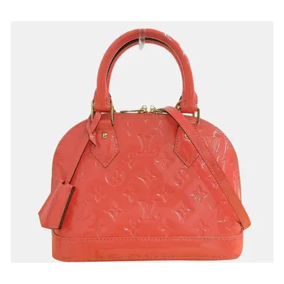 Louis Vuitton Orange Monogram Vernis Alma BB Bag