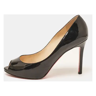 Christian Louboutin Black Patent Leather Flo Pumps Size