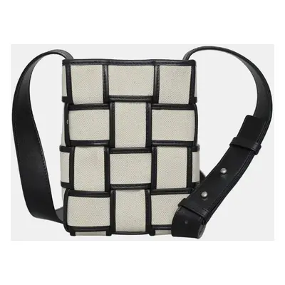 Bottega Veneta Canvas Intrecciato Cassete Crossbody Bag