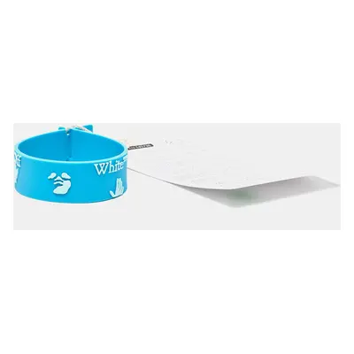 Off-White Blue Rubber Logo Bracelet