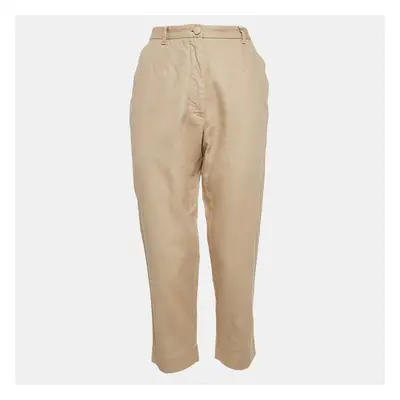 Dolce & Gabbana Beige Cotton Blend Trousers