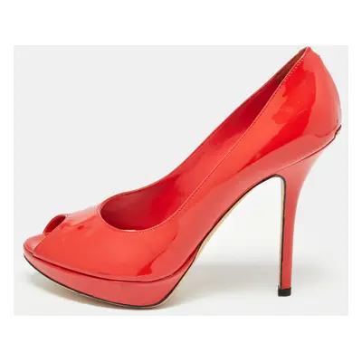 Dior Red Patent Leather Miss Dior Pumps Size