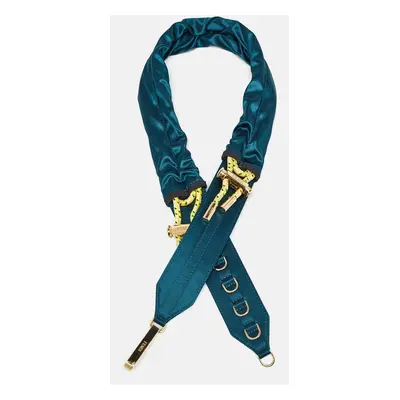 Fendi Teal Blue Satin Shoulder Strap