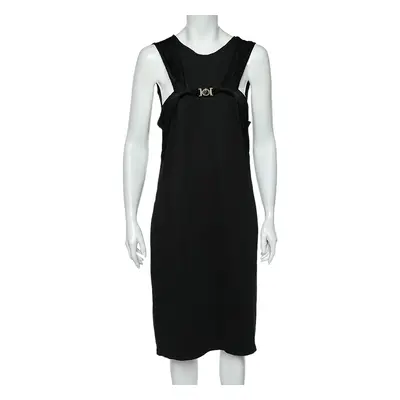 Versace Collection Black Knit Sleeveless Shift Dress