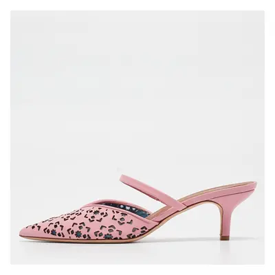 Malone Souliers Pink Leather Maureen Mules Size