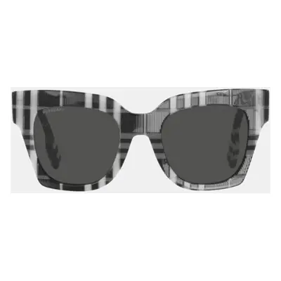 Burberry Check White/Black Kitty Women's Sunglasses