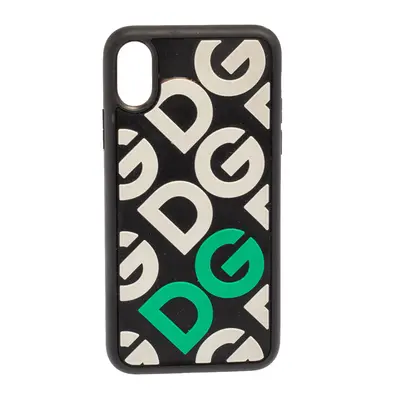 Dolce & Gabbana Black/White Rubber DG Logo iPhone X Case