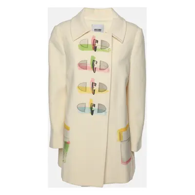 Moschino Cheap and Chic Cream Virgin Wool Coat