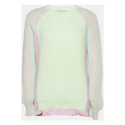 Stella McCartney Multicolor Colorblock Rib Knit Sweater