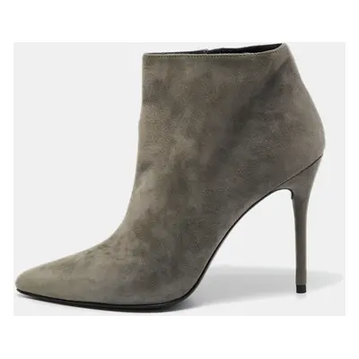 Stuart Weitzman Grey Suede Ankle Boots Size