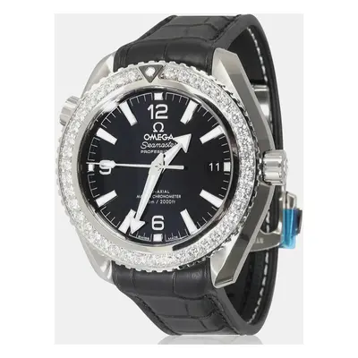 Omega Black Diamond Stainless Steel Seamaster Planet Ocean