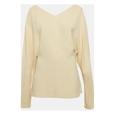 Stella McCartney Cream Crepe Dolman Sleeve Top