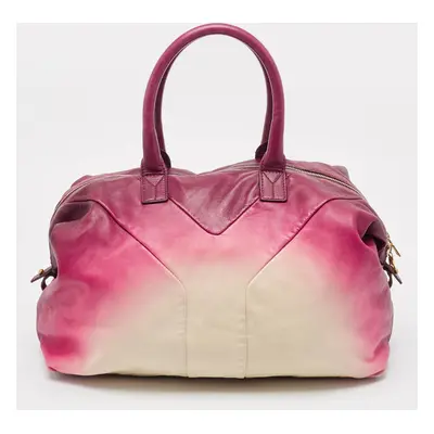 Yves Saint Laurent Ombre Pink Leather Easy Y Satchel