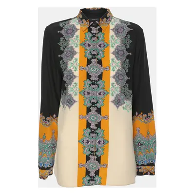 Etro Multicolor Printed Silk Button Front Shirt