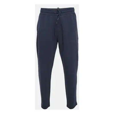 Emporio Armani Navy Blue Knit Trackpants