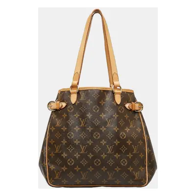 Louis Vuitton Brown Canvas Monogram Batignolles Vertical Tote Bag