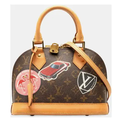 Louis Vuitton Brown Monogram World Tour Alma BB Satchel Bag